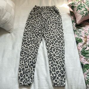 Cheetah sweat pants